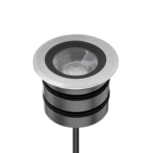 EMBUTIDO  ADU R LED 9.3W TRIAC DIM 3000K CRI90 30 GRADOS IP66 INOX.